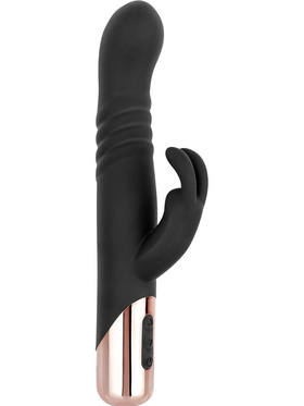 Rosy Gold: Thrusting Rabbit Vibrator