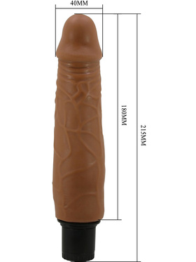 Pretty Love: Waldorf, Sliding Skin Dildo Vibrator, 21.5 cm