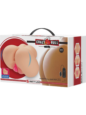 Crazy Bull: Luna, Realistic Masturbator with Vibrator, ljus