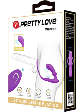 Pretty Love: Warren, Cock Ring with Thumping Anal Vibrator