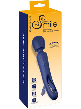 Sweet Smile: 2in1 Wand with Flicking Tongue