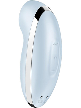 Satisfyer: Tap & Climax 2 Lay-On Vibrator, blå