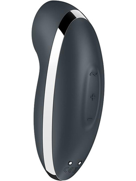 Satisfyer: Tap & Climax 2 Lay-On Vibrator, grå