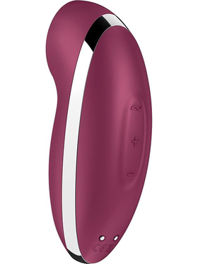 Satisfyer: Tap & Climax 2 Lay-On Vibrator, röd