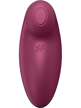 Satisfyer: Tap & Climax 2 Lay-On Vibrator, röd