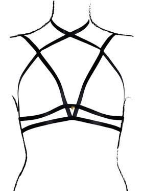 Le Désir: Open Cup Triangle Bra with Neck Strap, One Size