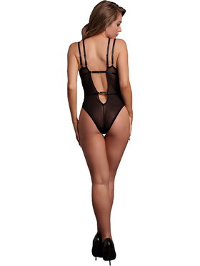 Le Désir: Wireless Lace Bodysuit, One Size