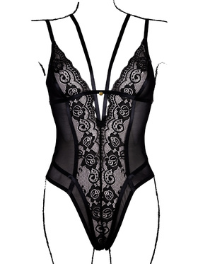 Le Désir: Wireless Lace Bodysuit, One Size