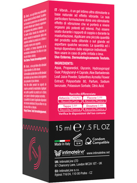 IntimateLine: Vibroh Liquid Vibrator, Stimulating Gel, 15 ml