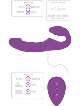 Toy Joy: Nymphea, Hands Free Vibrating Couple Vibrator