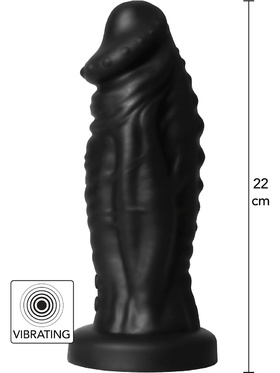 Hidden Desire: Extreme Vibrating Devil Monster Dildo, 22 cm