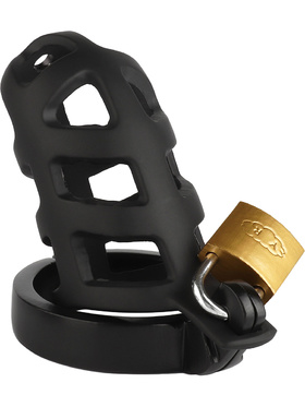 Mr Steel: Brutal Chastity Cage, svart