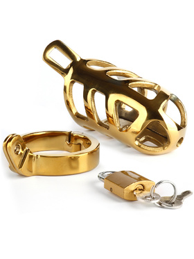 Mr Steel: Brutal Chastity Cage, guld