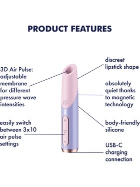 Satisfyer: Bold Kiss, Air Pulse Vibrator