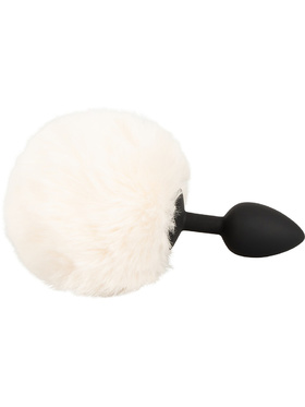 You2Toys: Fluffy Bunny Tail Butt Plug, small, vit