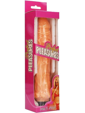 SevenCreations: Perfect Pleasures Dildo Vibrator, 24 cm, ljus